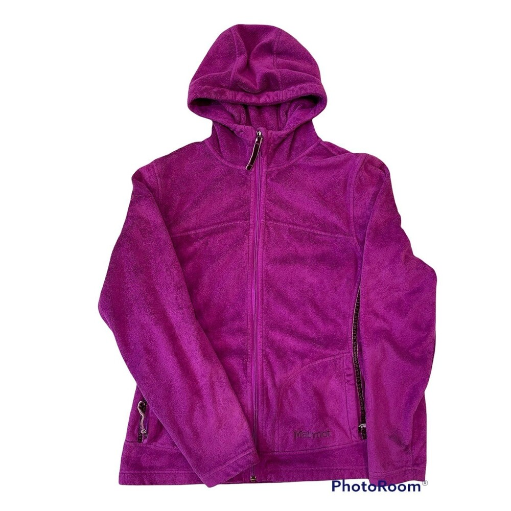 Marmot Fleece Full Zip Hooded Jacket Women's Medium